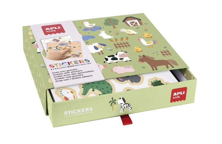 Joc creativ cu autocolante, Animale si habitatul lor, APLI, 3 ani+ [3]