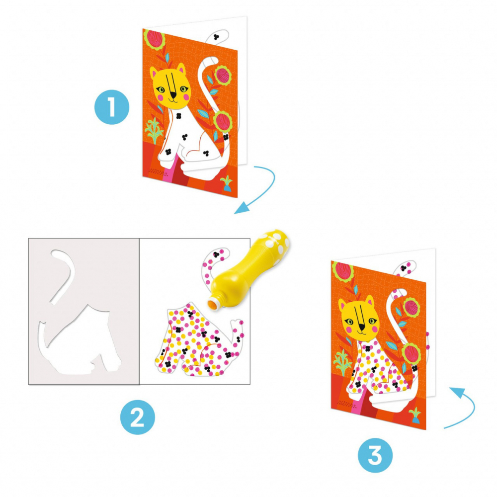 Djeco-Joc creativ de pictat pentru cei mici Doar puncte, Djeco [3]