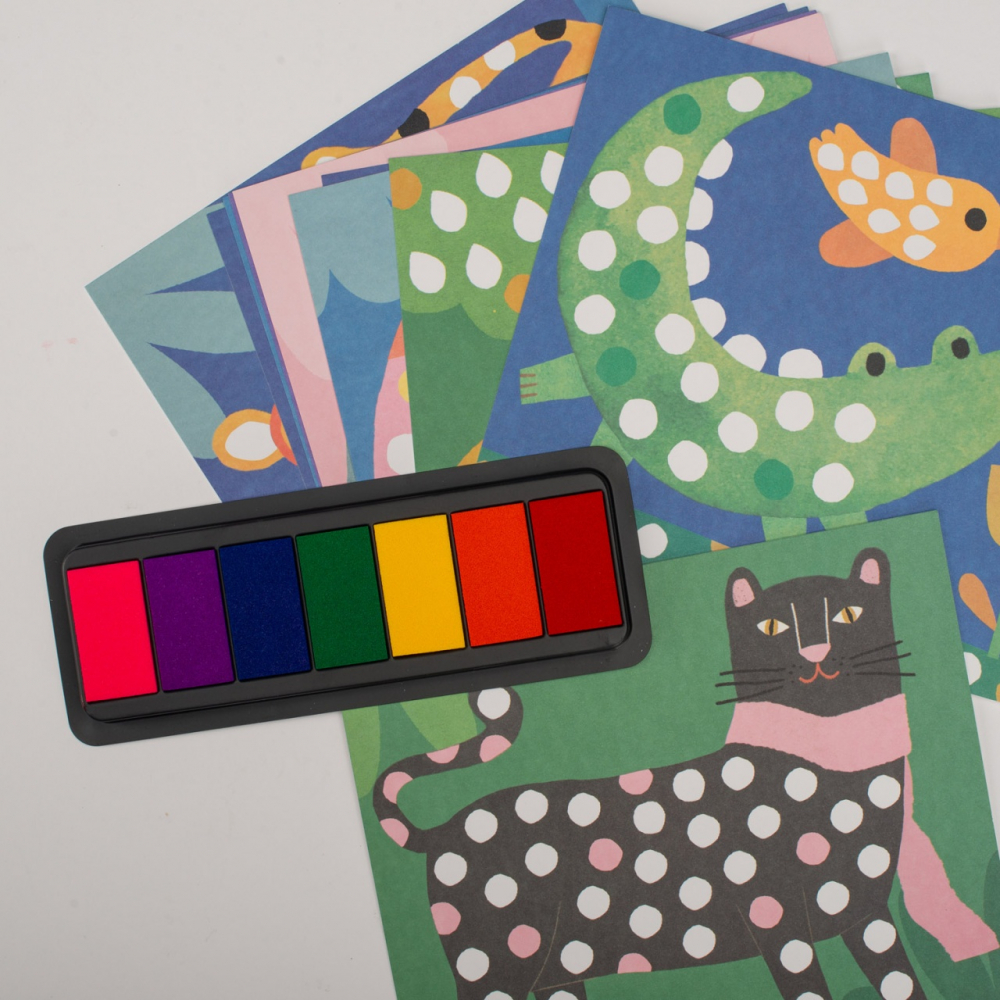 Joc creativ Stampile cu degetele, Moulin Roty [4]