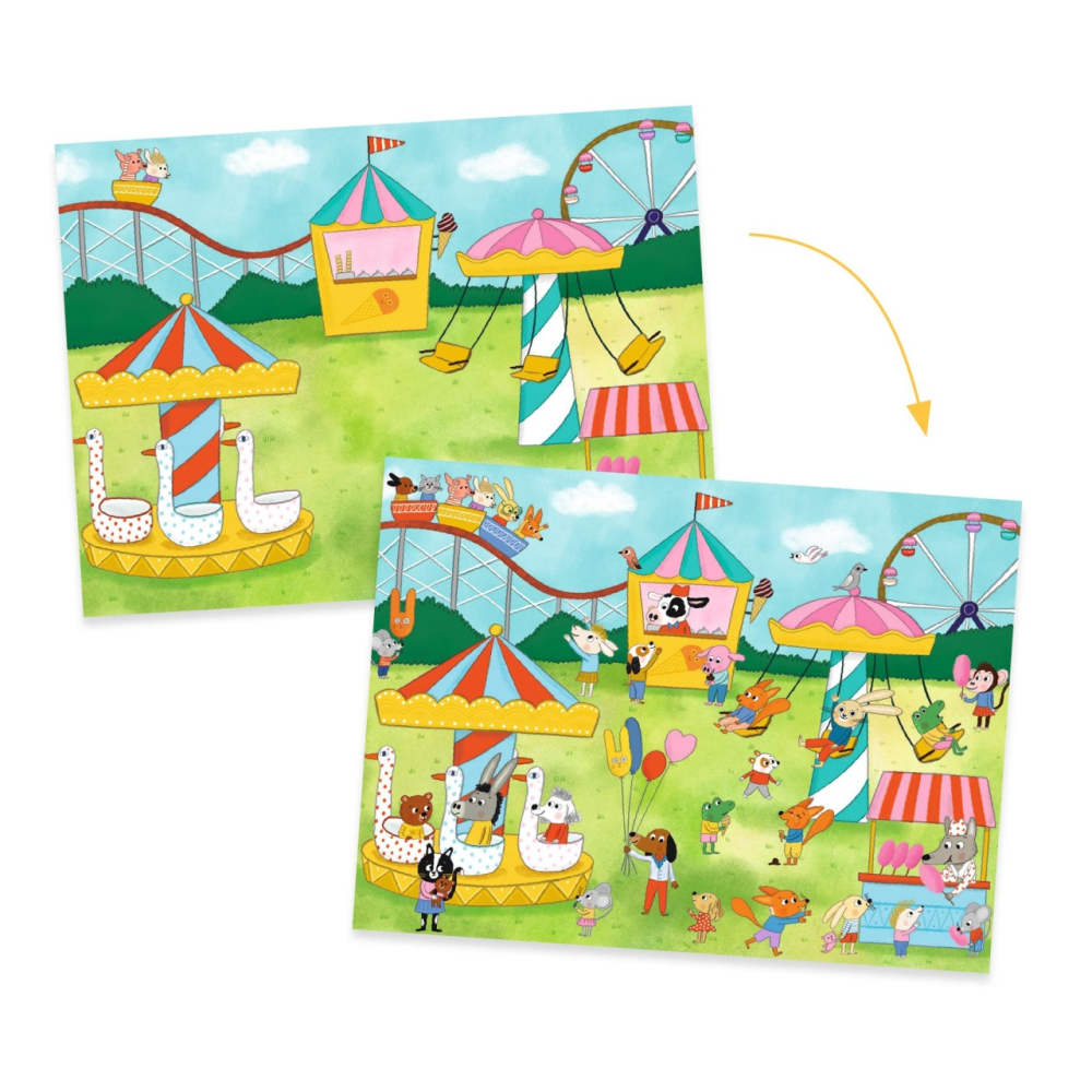 Joc creativ Transferuri cu tematica petreceri, Djeco [2]