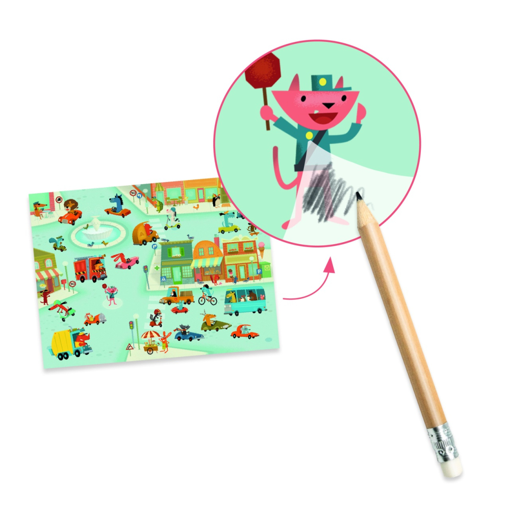 Joc creativ Transferuri cu vehicule, Djeco [4]