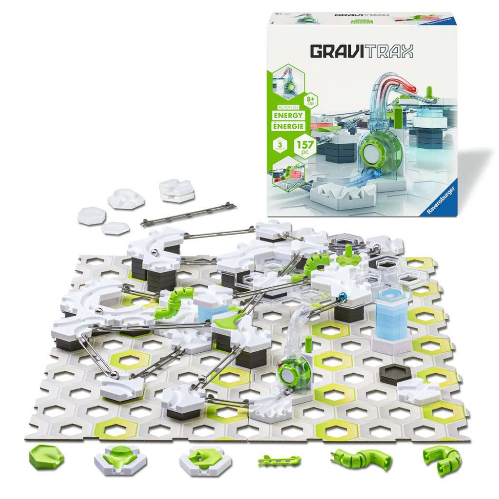 Joc de constructie Gravitrax Action Set Energy, set de baza cu 157 piese, multilingv incl. RO [2]