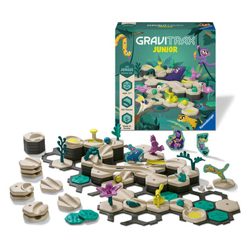 Ravensburger-Joc de constructie Gravitrax Junior pentru copii de la 3 ani- My Jungle - set de baza, Jungla [1]