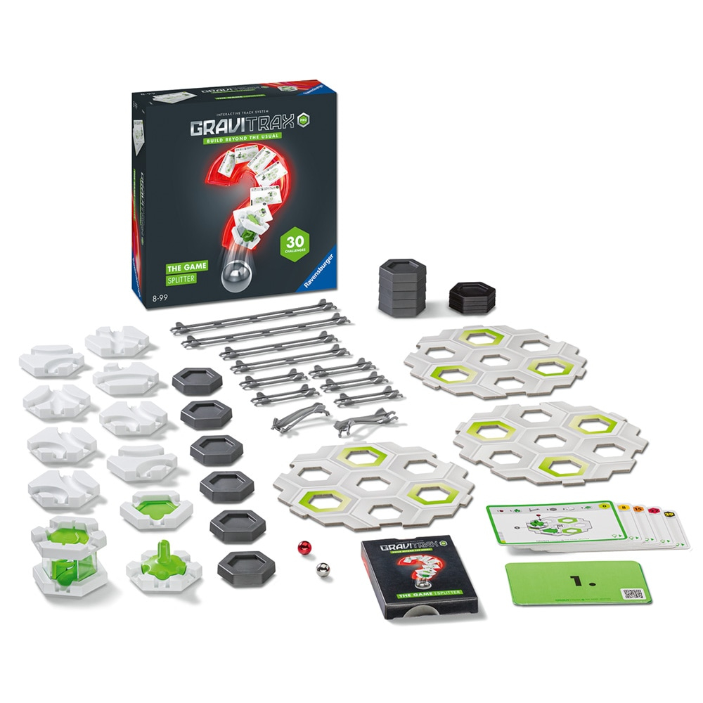 Joc de constructie Gravitrax PRO - The Game Splitter, set de baza cu 44 piese si 30 de provocari incluse [3]