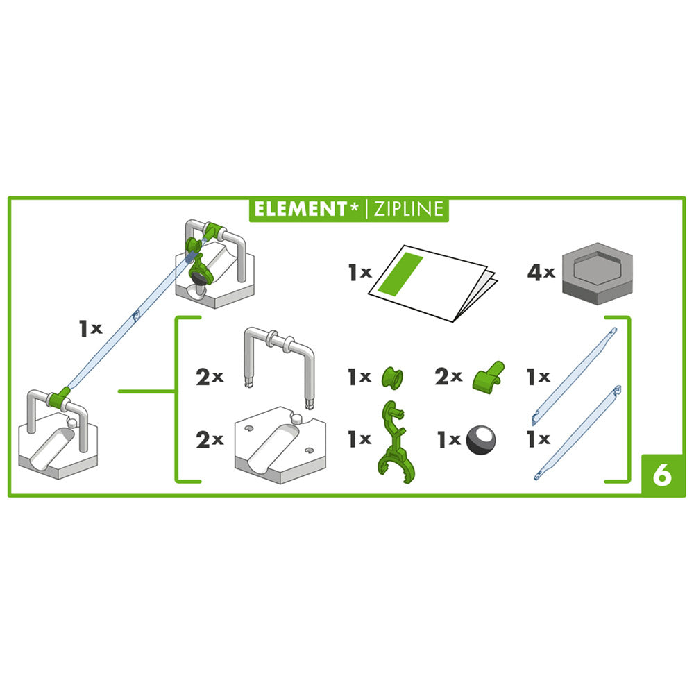 Joc de constructie Gravitrax Zipline, Tiroliana, set de accesorii, multilingv incl. RO [2]