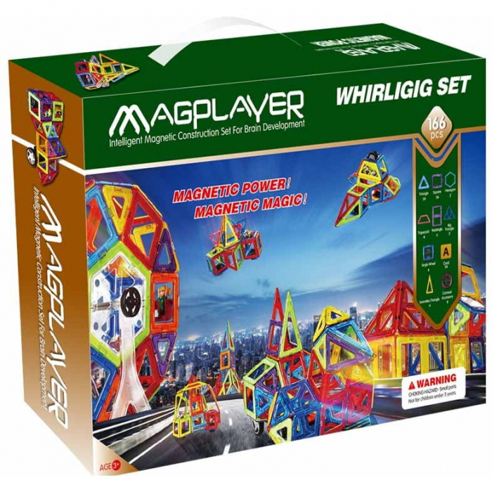 Magplayer Joc de constructie magnetic - 166 piese [2]