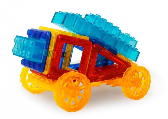 Magplayer-Joc-de-constructie-magnetic-Masinuta-si-robotel [3]