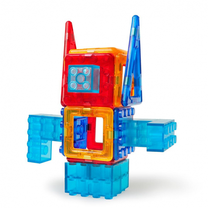 Magplayer-Joc-de-constructie-magnetic-Masinuta-si-robotel [4]