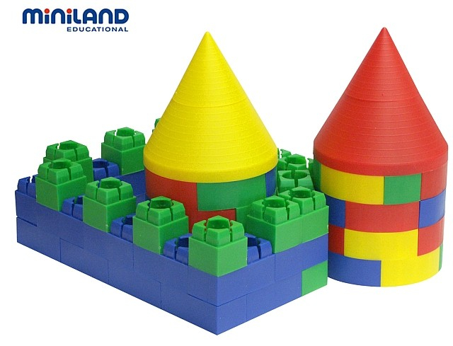 Miniland-Joc de constructii Kim Bloc Circular Miniland 160 buc [3]