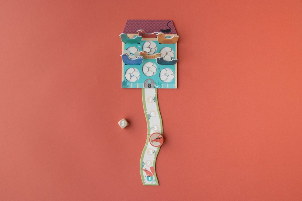 Londji-Joc de cooperare Cluck, cluck the fox, editia de buzunar, Londji [7]