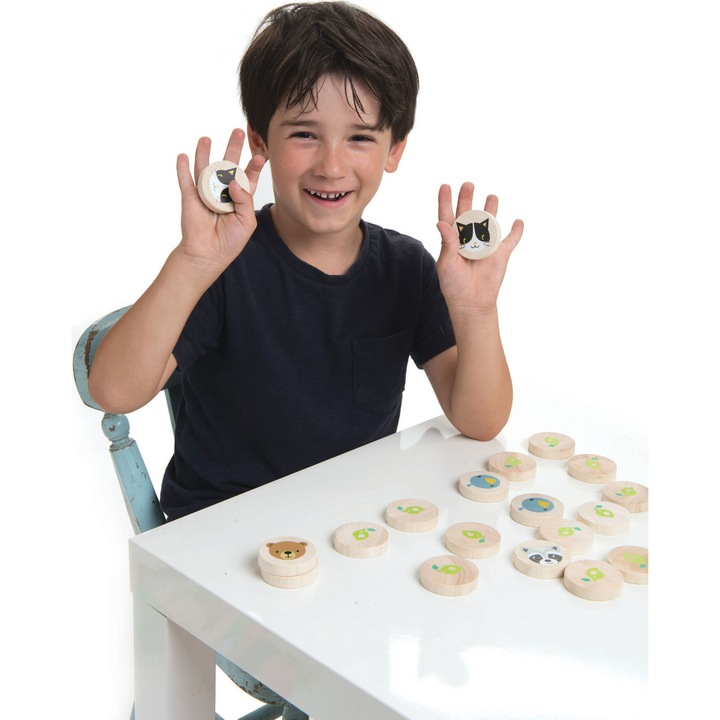 Tender Leaf Toys-Joc de memorie al pisicii inteligente, din lemn premium - Clever Cat Memory - 21 piese -  Tender Leaf Toys [2]