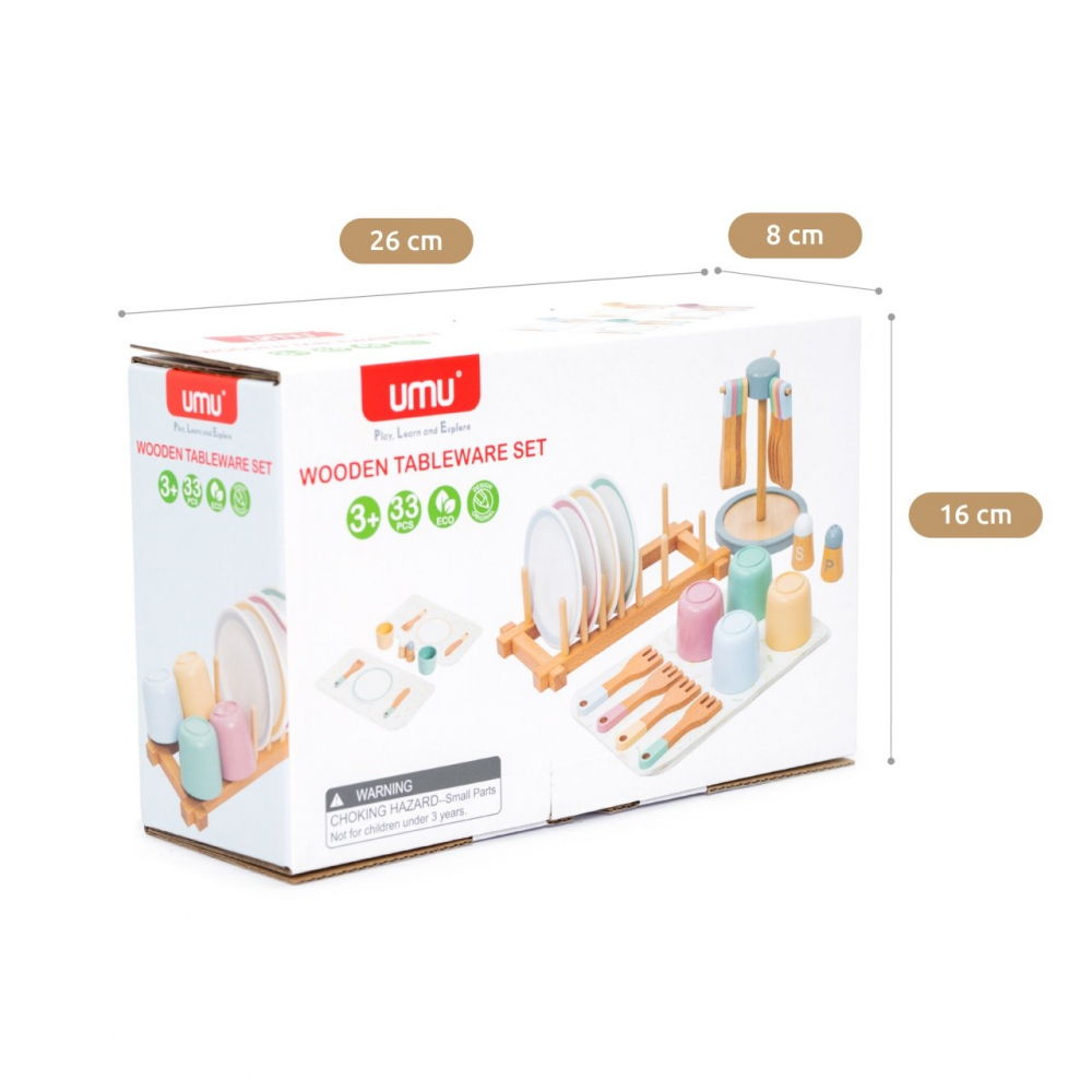 UMU Toys-Joc de rol Set complet pentru servirea mesei, UMU Toys [2]