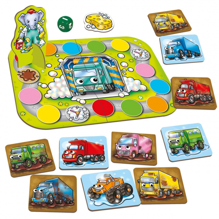 Orchard Toys Joc de societate Camioane Noroioase MUCKY TRUCKS [7]