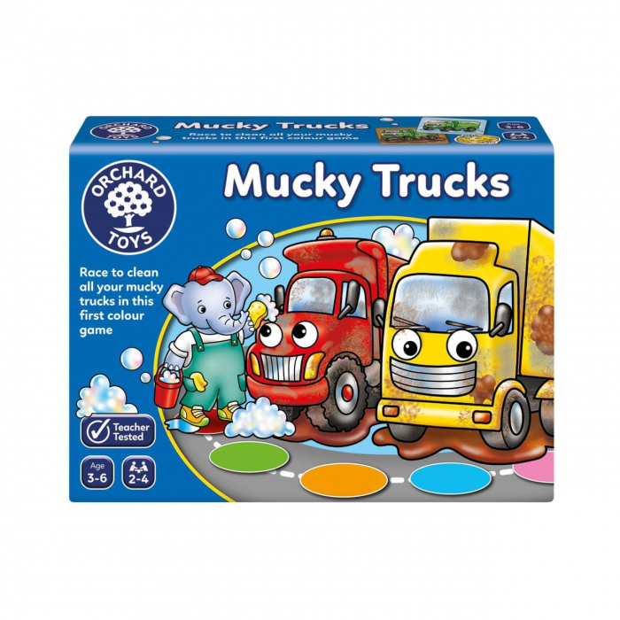 Orchard Toys Joc de societate Camioane Noroioase MUCKY TRUCKS [8]
