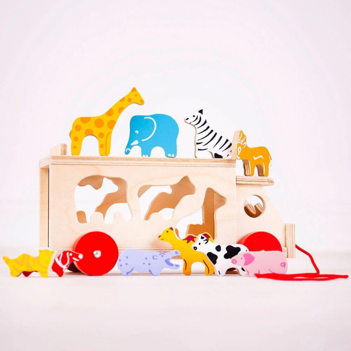 BIGJIGS Toys-Joc de sortare - Camionul animalutelor [8]