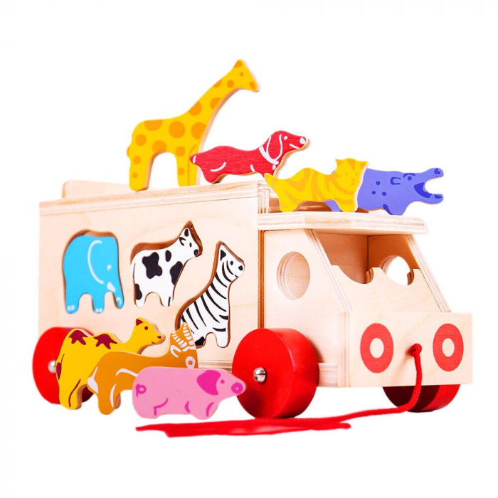 BIGJIGS Toys-Joc de sortare - Camionul animalutelor [2]