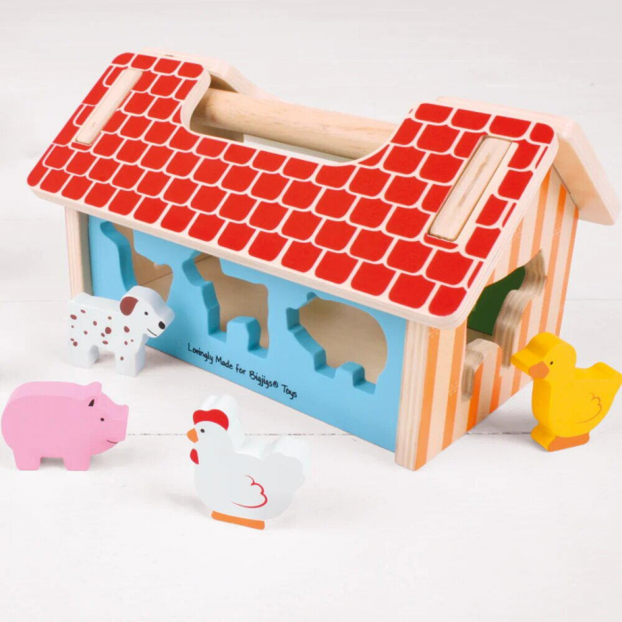 BIGJIGS Toys-Joc de sortare - Ferma vesela [3]