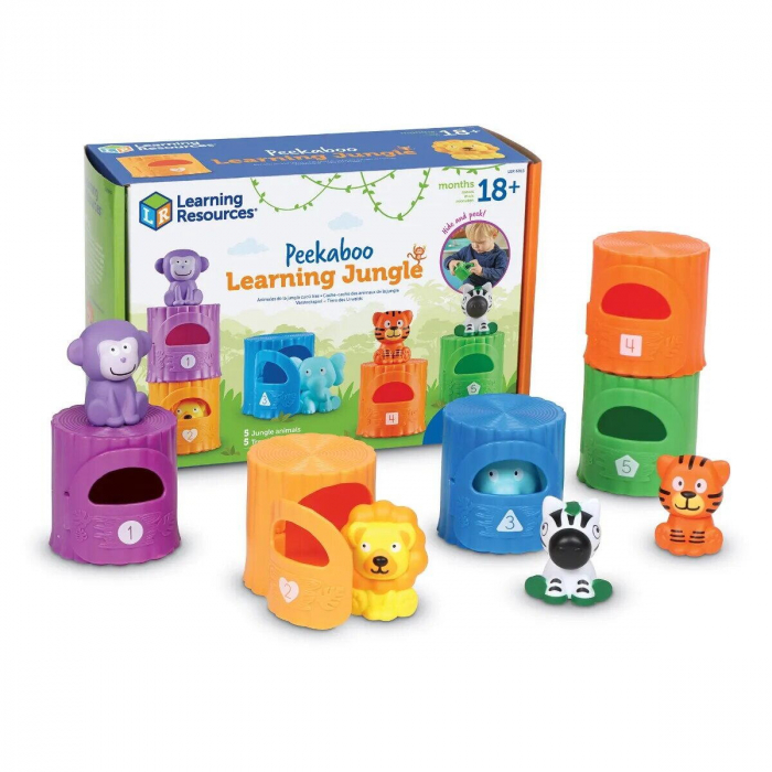 Learning Resources Joc de sortat si numarat - Prietenii din jungla [3]