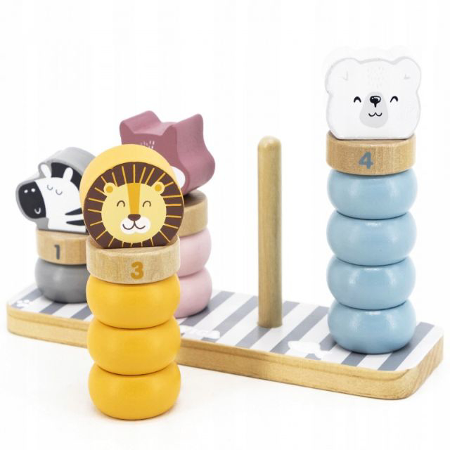 New Classic Toys Joc de stivuire Numaratoarea Animalutelor PolarB [6]