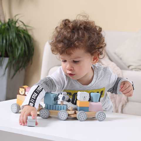 New Classic Toys Joc de stivuire Trenulet PolarB [3]