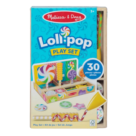 Melissa & Doug-Joc din lemn pentru dezvoltarea indemanarii Acadele multicolore [1]