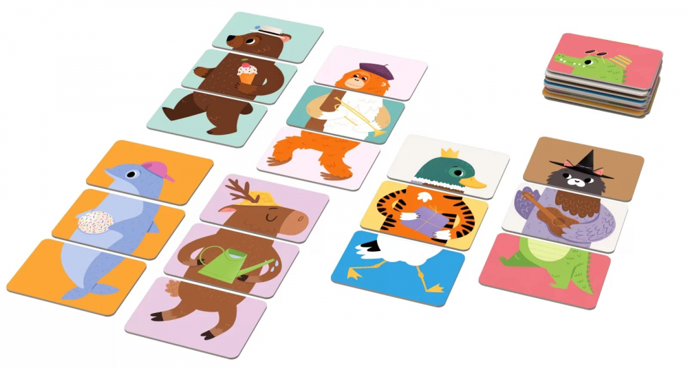 Joc-educational-pentru-copii,-Animale-Mix-and-Match,-KuKiKuk-Efko,-18-piese-mari,-carton-gros,-animatii-colorate-haioase,-varsta-2-6-ani-Efko [2]