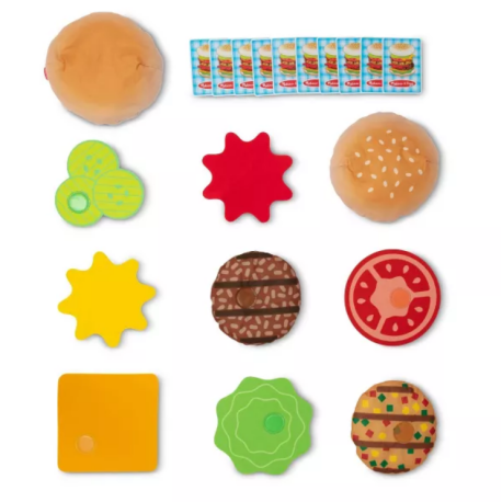 Melissa & Doug-Joc educativ de stivuire si potrivire Burgerul gigant [3]
