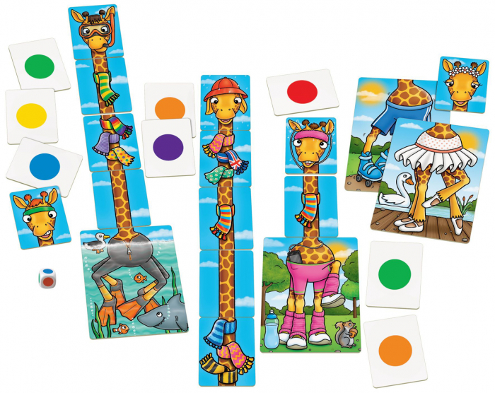 Orchard-Toys-Joc-educativ-Girafe-cu-fular-Giraffes-In-Scarves [4]