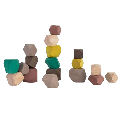 Miniland-Joc educativ pentru dezvoltarea motricitatii Wood Stones [2]