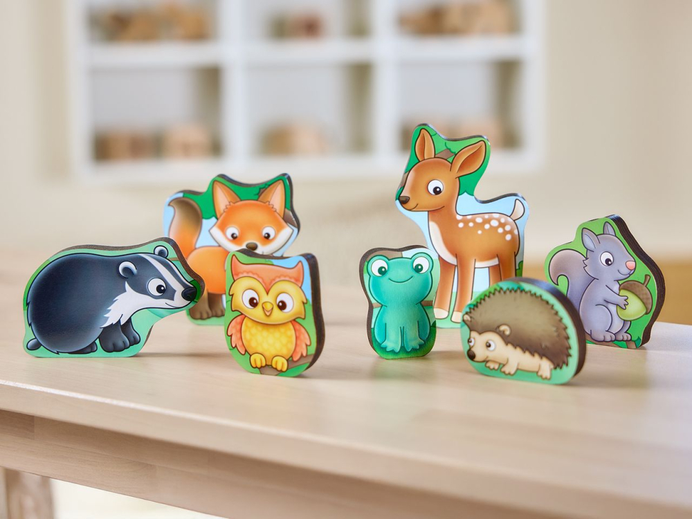 Joc Educativ Puzzle Cu Piese De Lemn - In Padure [4]