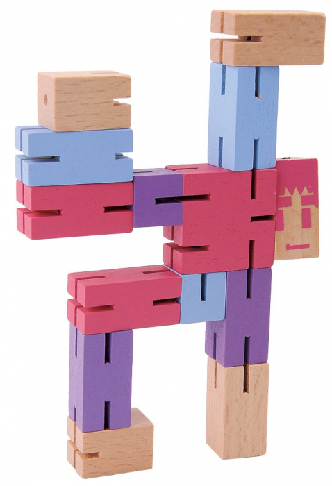 Fridolin-Joc-logic-3D-puzzle-Figurina-violet [2]