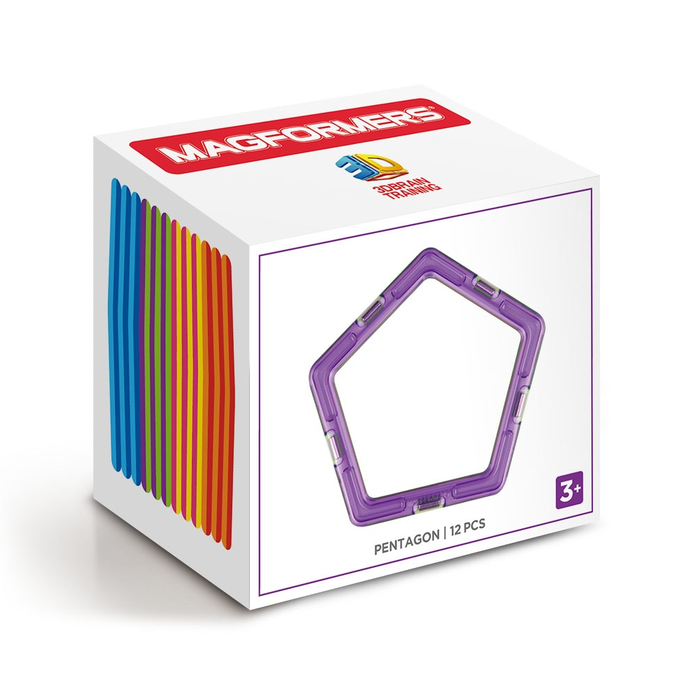 Magformers-Joc magnetic de constructie Magformers Pentagon Set - 12 piese in forma de pentagon [1]