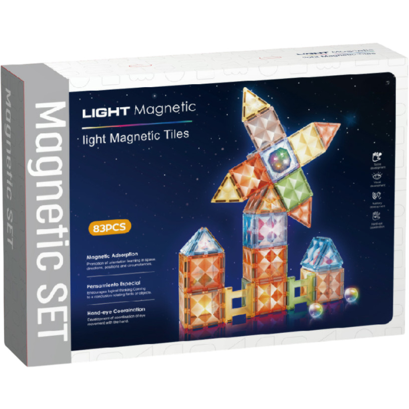 Joc magnetic Diamond cu lumini - 83 piese (7.5 cm) [1]