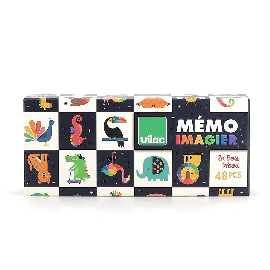 Vilac-Joc MEMO din lemn - Animale curcubeu - Andy Westface [3]