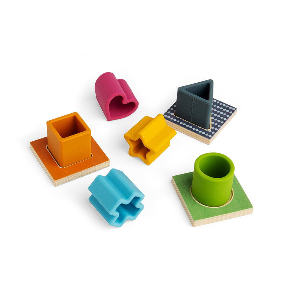 BIGJIGS Toys-Joc senzorial cu forme - Simte si gaseste [3]