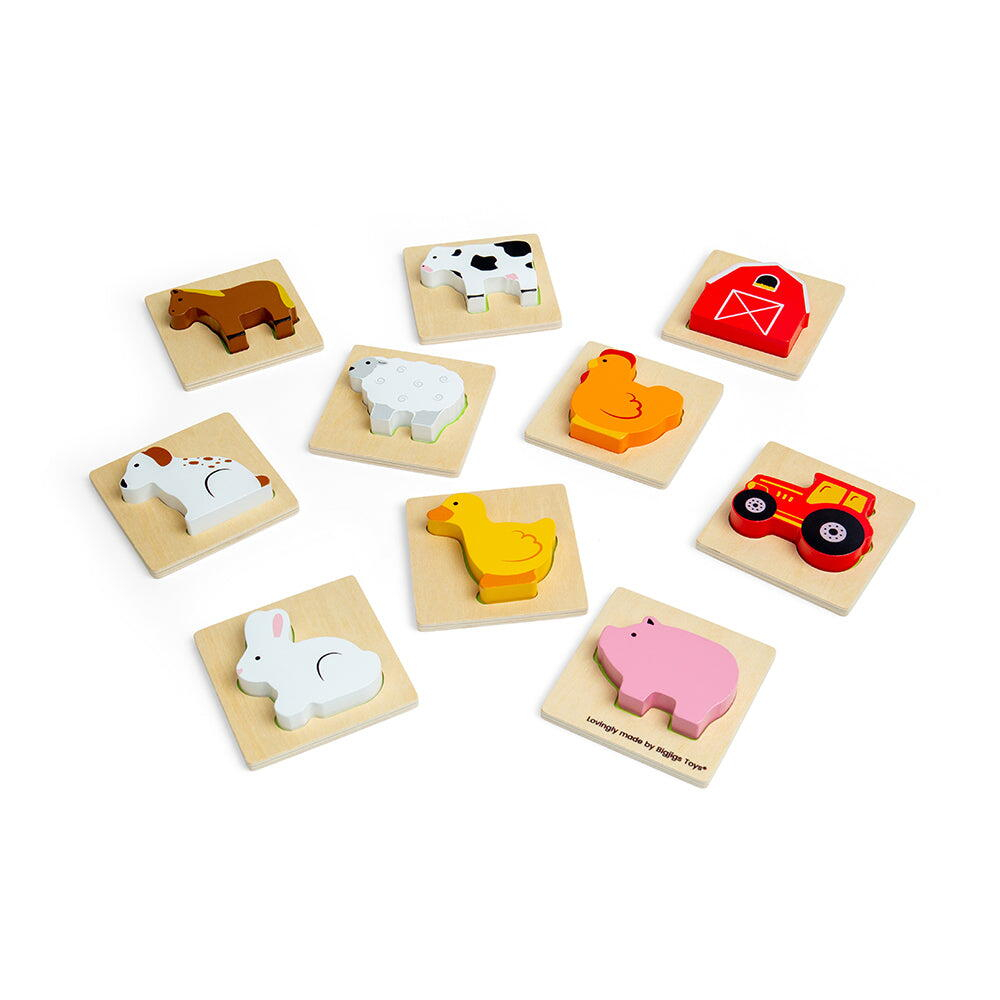 BIGJIGS Toys-Joc Simte si gaseste - Ferma [4]