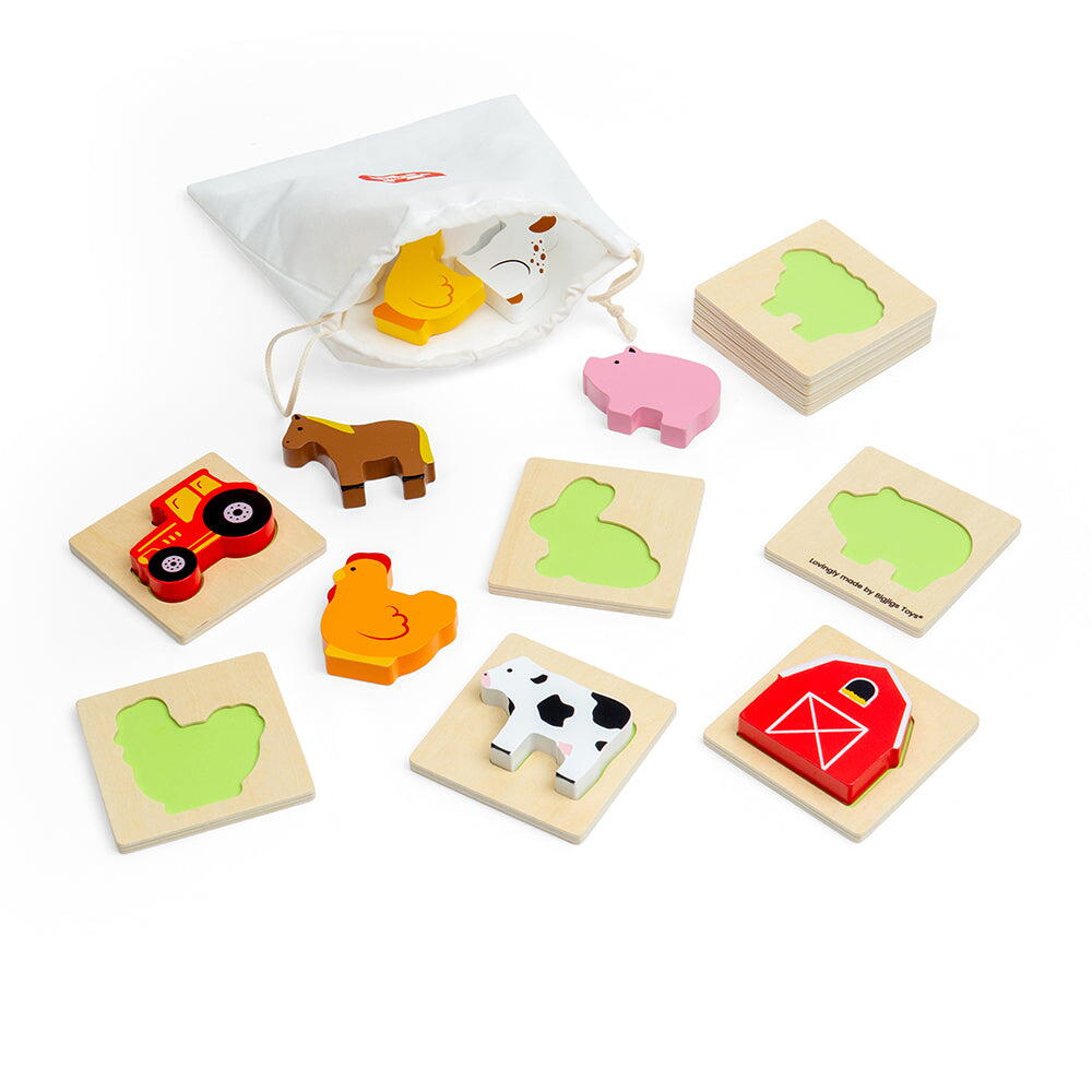 BIGJIGS Toys-Joc Simte si gaseste - Ferma [1]