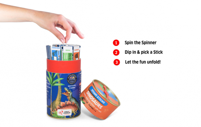 Chalk and Chuckles Joc Smart Sticks - Dinozauri [4]
