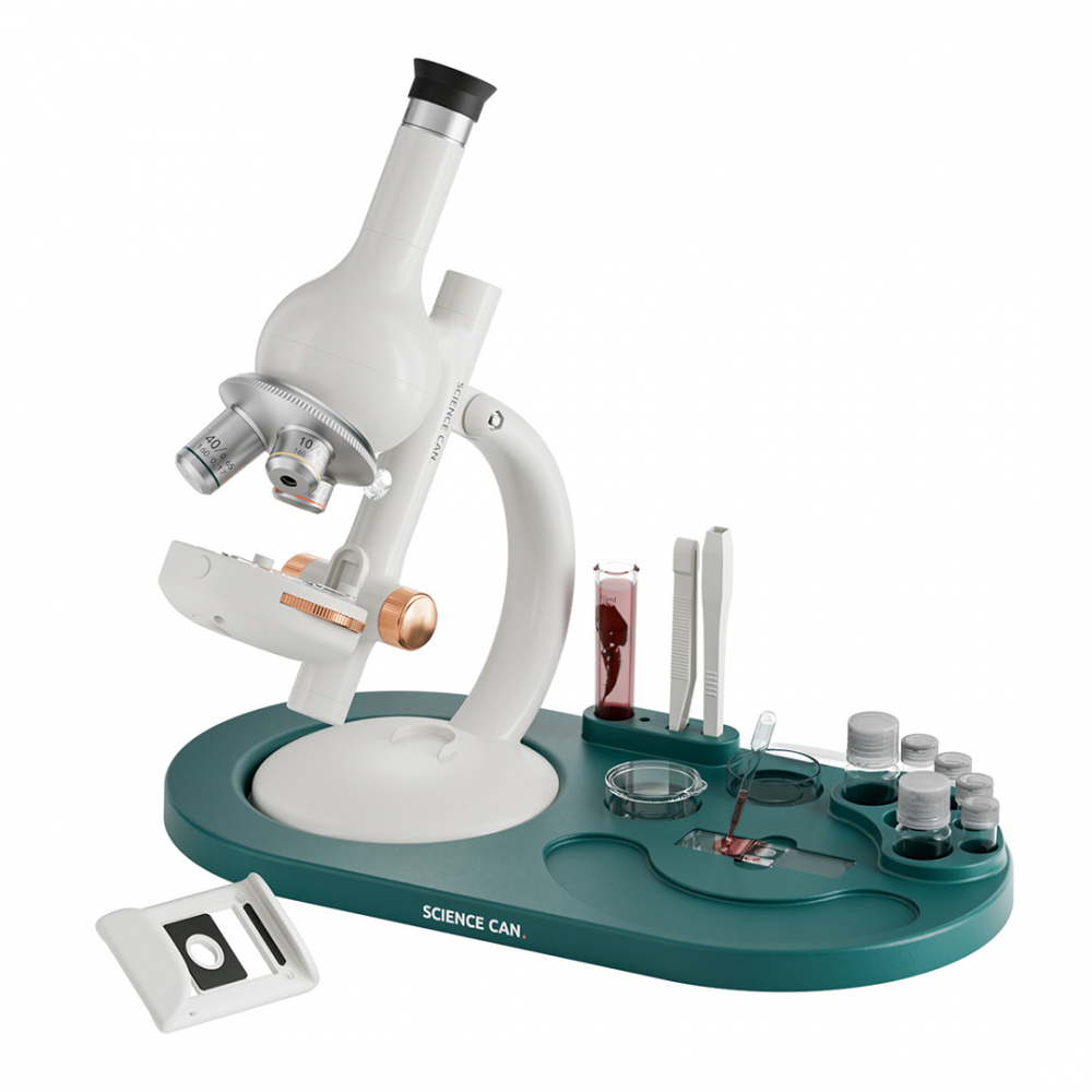 TopBright ScienceCan-Joc STEM Set de laborator Microscop 1600, TopBright Toys [1]