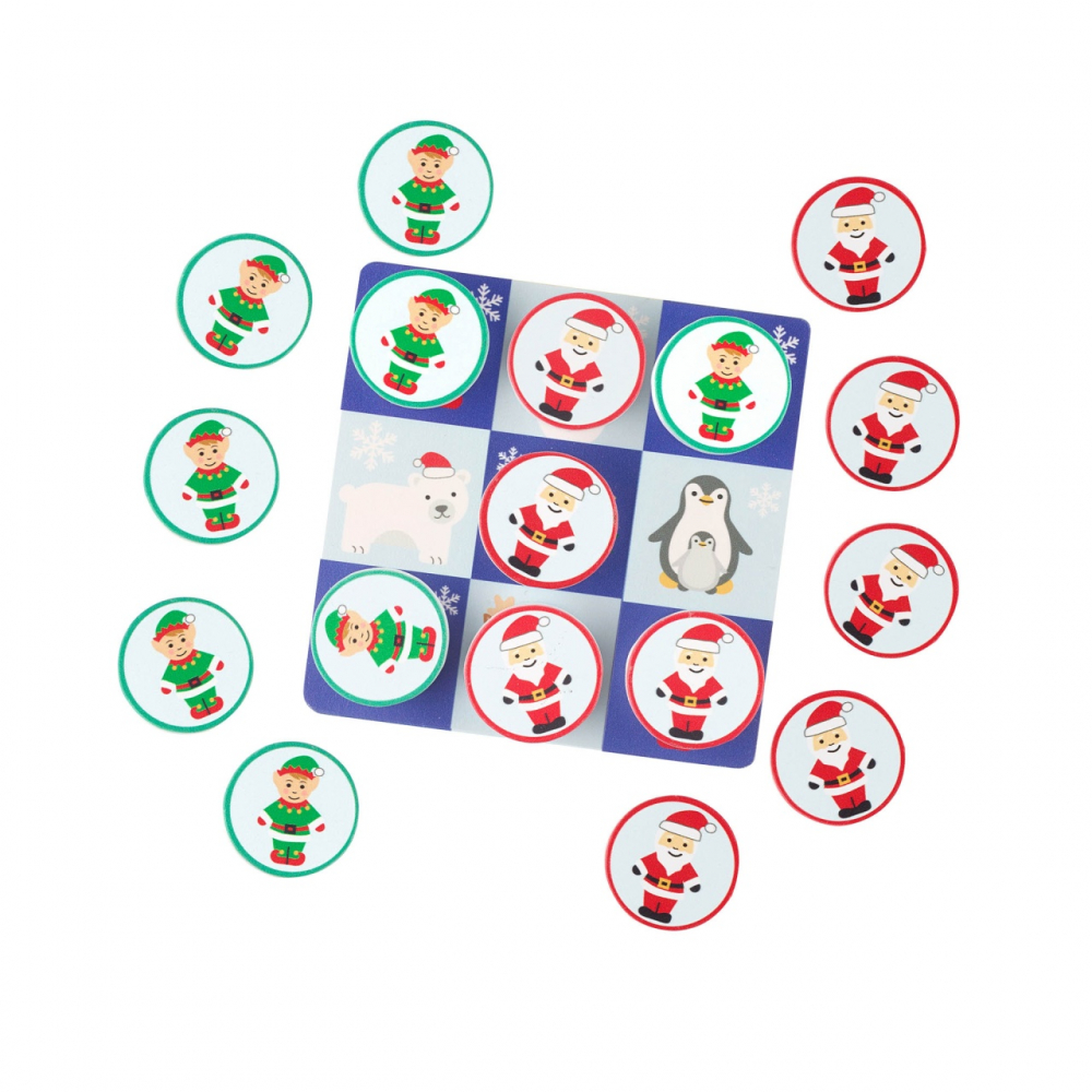 Joc-tic-tac-toe-din-lemn-varianta-de-sarbatori,-Orange-Tree-Toys-Orange-Tree-Toys [1]