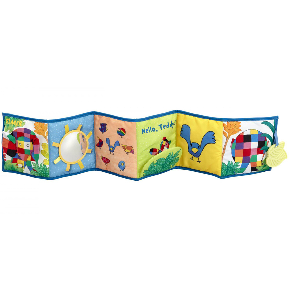 Rainbow Designs-Jucarie - carte Elmer cu doua fete pentru dezvoltare senzoriala [2]