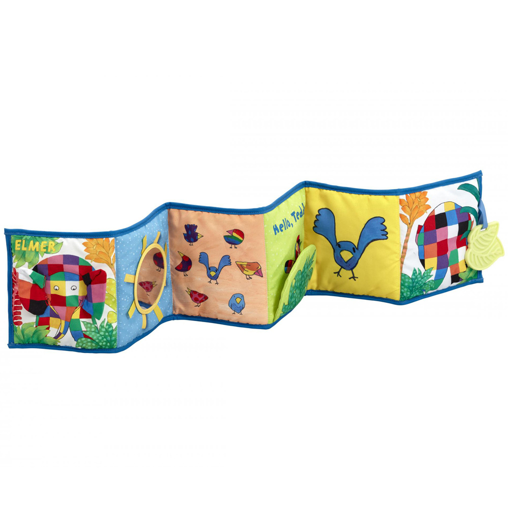 Rainbow Designs-Jucarie - carte Elmer cu doua fete pentru dezvoltare senzoriala [3]