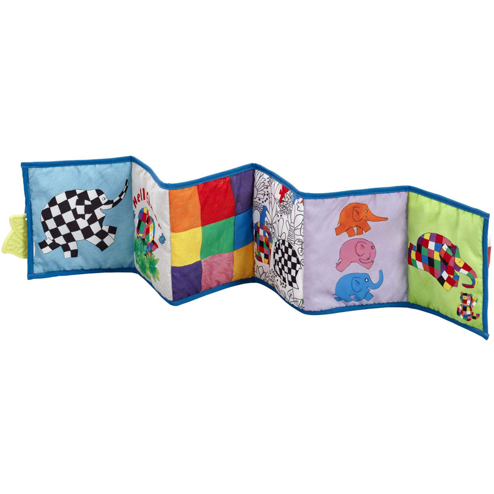 Rainbow Designs-Jucarie - carte Elmer cu doua fete pentru dezvoltare senzoriala [5]