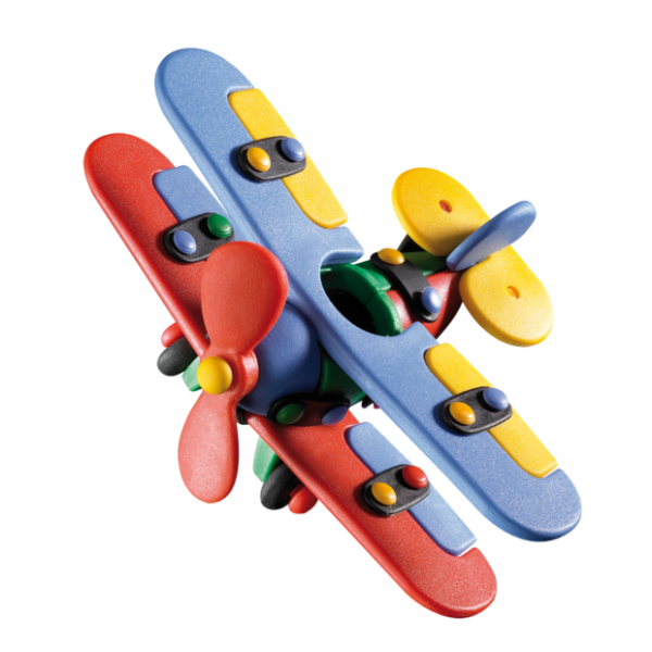 Jucarie de construit mic-o-mic 3D Biplanor 089.005, 14.3 cm [1]