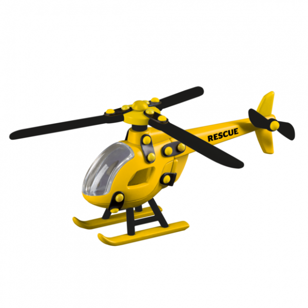 Jucarie de construit mic-o-mic 3D Elicopter RESCUE 089.442, 21 cm [1]