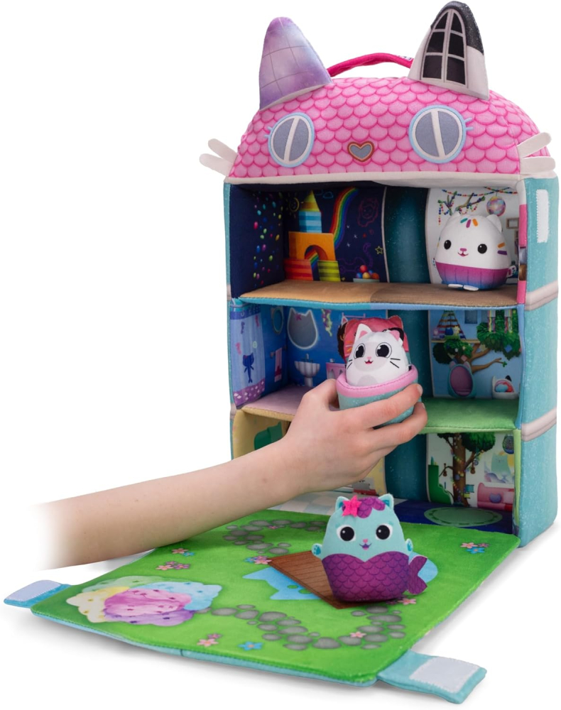 Jucarie de plus Schmidt - Gabby's Dollhouse - Dollhouse + 3 figurine, 41 cm [2]