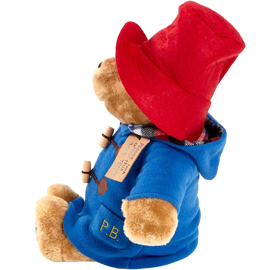Jucarie de plus ursuletul Paddington cu haina albastra, asezat, 30 cm [3]