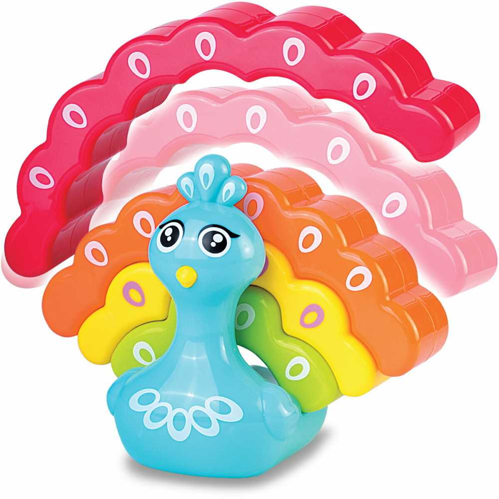 Jucarie de stivuit - Paun colorat [7]