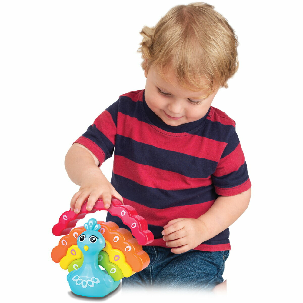 Jucarie de stivuit - Paun colorat [4]