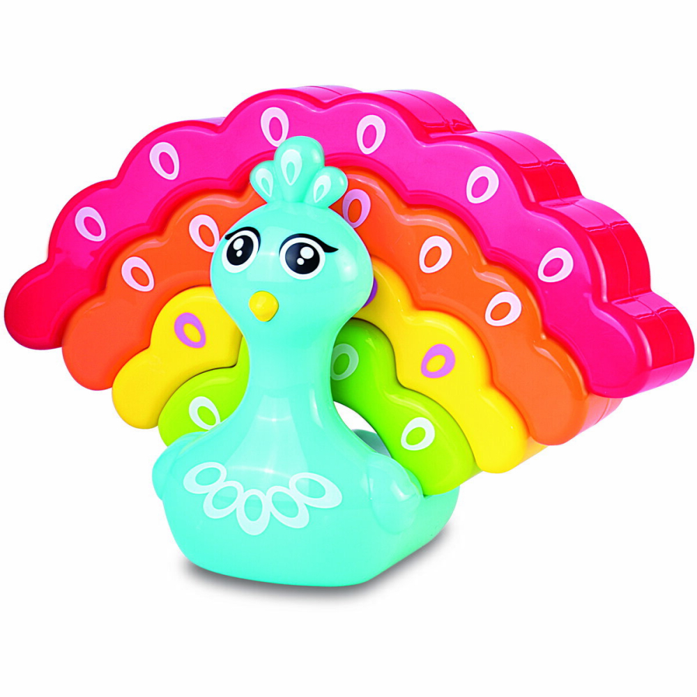 Jucarie de stivuit - Paun colorat [3]